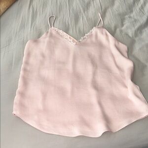 Express Soft Pink Lace Cami Top